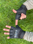 Военные тактические рукавицы без пальцев Oakley Чорные М - изображение 4