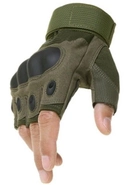 Тактичні Рукавиці Tactical Gloves PRO безпалі рукавички олива розмір L - зображення 1
