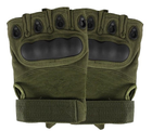Тактичні Рукавиці Tactical Gloves PRO безпалі рукавички олива розмір M - зображення 3