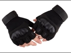 Тактические Перчатки Tactical Gloves PRO беспалые рукавицы черные размер M - изображение 6