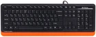 Клавіатура дротова A4Tech Fstyler FKS10 Orange