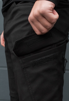 Утеплені тактичні штани на флісі modern S black - зображення 7