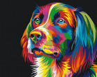 Картина по номерам Радужная собака (BS5251) Brushme 40x50 см