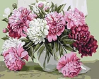 Картина за номерами Букет домашніх півонії (BS52209) Brushme 40x50 см Brushme