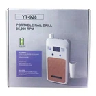 Портативный фрезер для ногтей Nail Drill YT-928 аккумуляторный с индикатором заряда на 35 000 оборотов