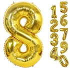 Фольгована Куля Цифра 8 Золото 100 См