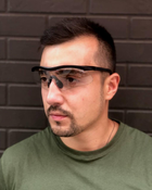 Тактические очки армейские антибликовые прозрачные - изображение 1