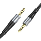 Кабель НОСО UPA22 3.5 mm - 3.5 mm Silicone AUX adapter 1 метр черный 6931474769459