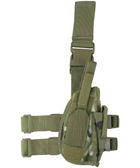 Кобура на стегно Kombat Tactical Leg Holster мультикам - зображення 1