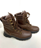Берцы зимние с мембранным утеплителем, обувь для военных KROK BЗ3, 42 размер, коричневые, 01.42 - изображение 9