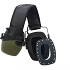 Тактичні Активні навушники для стрільби ProTac Slim Green + Беруші (127900b) - зображення 5