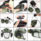 Навушники для стрільби Активні з кріпленням на каску шолом Perfect ProTac Plus (12790kr) - зображення 14