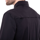 Мужская тактическая военная рубашка черная с длинным рукавом Pro Tactical непромокаемая Черная (7188) XL - изображение 4