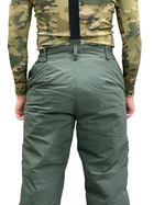 Тактичні зимові штани ЗСУ Хакі з підтяжками розмір 48-50 зріст 179-191 - зображення 5