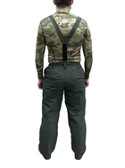 Тактичні зимові штани ЗСУ Хакі з підтяжками розмір 60-62 зріст 179-191 - зображення 3