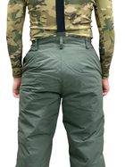 Штаны зимние ЗСУ Хаки теплые военные штаны до -20 градусов с подтяжками размер 60-62 рост 167-179 - изображение 5