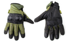 Перчатки тактические с закрытыми пальцами и усил. протектор MECHANIX MPACT 3 BC-4923 (р-р XL , черный-зеленый) /2 - изображение 2