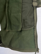 Демисезонная хаки мужская флисовая куртка размер L - изображение 4