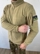 Флисовая мужская кофта койот размер XL - изображение 3