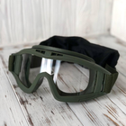 Тактичні окуляри маска Attack з 3-ма змінними лінзами зелені - зображення 3