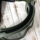 Тактичні окуляри маска Attack з 3-ма змінними лінзами зелені - зображення 5