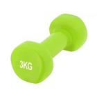 Гантель виниловый PowerPlay 4125 Achilles 3 кг. Зеленая (1шт.)