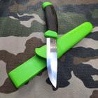 Туристичний ніж із нержавіючої сталі Morakniv Mora Companion green - зображення 3