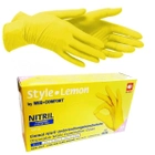 Перчатки нітрилові AMPRI Nitrile Style Lemon (100 шт./50 пар), жовті, розмір S - зображення 1