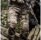 Тактичні бойові військові штани ЗСУ мультикам з кількома кишенями, камуфляжні з наколінниками, Multicam р.S (9969449) - зображення 1