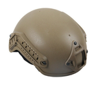 Рельсы боковое крепление на шлем FAST + крепление Wing-Loc + планка Picatinny, Койот (12475-78) - изображение 6