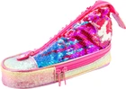 Пенал в виде кеда Cool For School с пайетками 2 отделения Розовый (5987-pink)