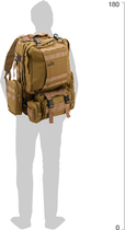 Рюкзак тактический CATTARA 55 л ARMY Коричневый (13866) - изображение 11