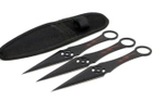 Метальні ножі набір 3 штуки в чохлі K004 - зображення 1
