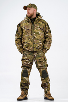 Тактична тепла військова форма комплект костюм ( Куртка + Штани ), Камуфляж: Мультикам, Розмір: 52 - зображення 2