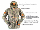 Куртка военная тактическая на флисе YAKEDA SoftShell M Multicam (YAM2888979) - изображение 4