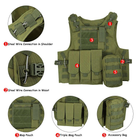Жилет тактичний військовий Tactical Vest A56 плитоноска / розвантаження Molle олива - зображення 3