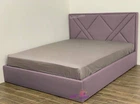 Кровать полуторная 120x200 Астра Mebel-Day с подъемным механизмом Велюр Сиреневый Флокс (77)