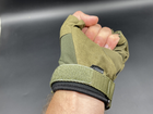 Тактичні рукавички безпалі з поліестеру Розмір XL - зображення 9