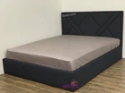 Кровать полуторная 120x190 Астра Mebel-Day с подъемным механизмом Жаккард Темно-серый Нэо (30)