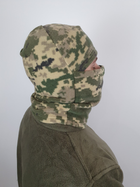 Балаклава на зиму фліс військова для ЗСУ універсального розміру кольору камуфляж піксель 2732 - зображення 3