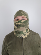 Балаклава на зиму фліс військова для ЗСУ універсального розміру кольору камуфляж піксель 2732 - зображення 4