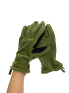 Перчатки тактические флисовые ВСУ (ЗСУ) оливковые - изображение 5
