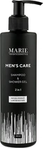 Освежающий шампунь-гель для душа с экстрактом листьев баобаба - Marie Fresh Cosmetics Men's Care Shampoo & Shower Gel 250ml (913154-93071)