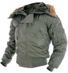 Куртка летная зимняя N2B Аляска Mil-Tec Германия олива L - изображение 1