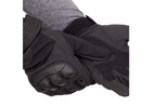 Тактичні рукавиці T-Gloves розмір XL чорні (повнопалі воєнні з закритими пальцями осінь-зима для воєнних ЗСУ) EFTGBK11 - зображення 3