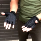 Тактические перчатки RUIN HAWK беспалые черные - изображение 4