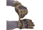 Тактичні рукавиці WS-Gloves олива розмір L (повнопалі воєнні з закритими пальцями осінь-зима для воєнних ЗСУ) WSTGO11 - зображення 3