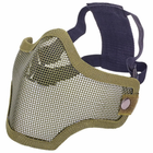 Маска защитная пол-лица из стальной сетки для пейнтбола Zelart Action CM01 Olive - изображение 3