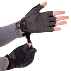 Перчатки тактические с открытыми пальцами Zelart Action 8808 размер M Black - изображение 4