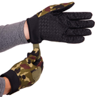 Рукавички тактичні із закритими пальцями Zelart Action 8791 розмір XL Camouflage - зображення 4